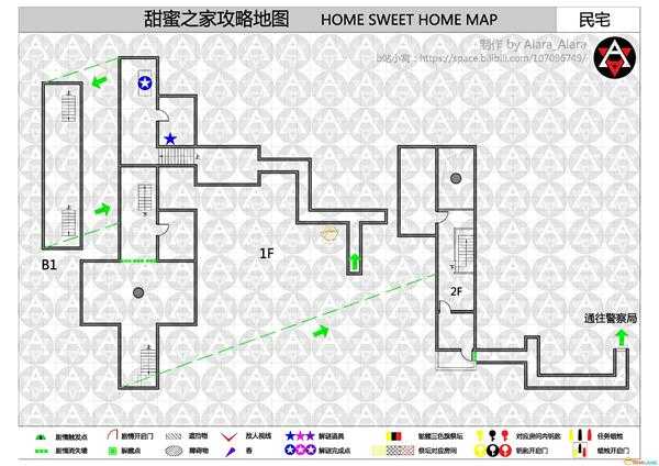 《甜蜜之家》全章节地图一览