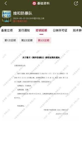 第三次！王一博《维和防暴队》密钥延期至8月30日